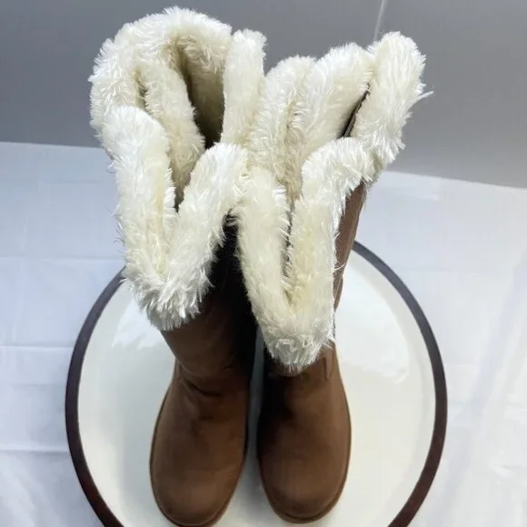 Makalu Brown Suede Boots Size 10 - Picture 5 of 12